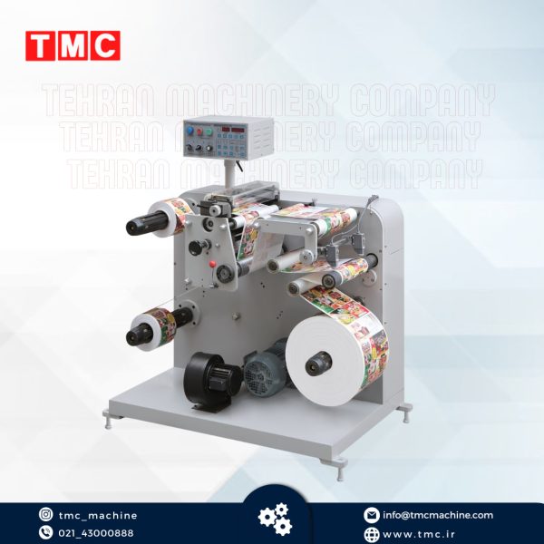 دستگاه اسلیتر لیبل، ابزاری حرفه‌ای برای برش و رول‌پیچی لیبل‌های چاپ‌شده